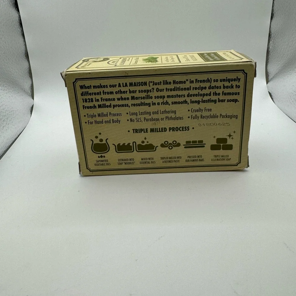 A LA Maison de Provence Rosemary Mint 5 Pack‎ Hand & Body Bar Soap NEW